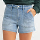 Taya Utility Shorts in Light Denim