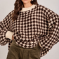 Laura Chunky Textured Sweater in Brown