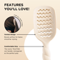 Teleties Vented Hair Brush in Tan