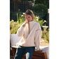 Morgan Gingham Sherpa Half Zip Pull Over