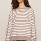 The Everyday Striped Crew in Heather Ash