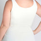 Zoey Plus Size Tank Top Jersey in White