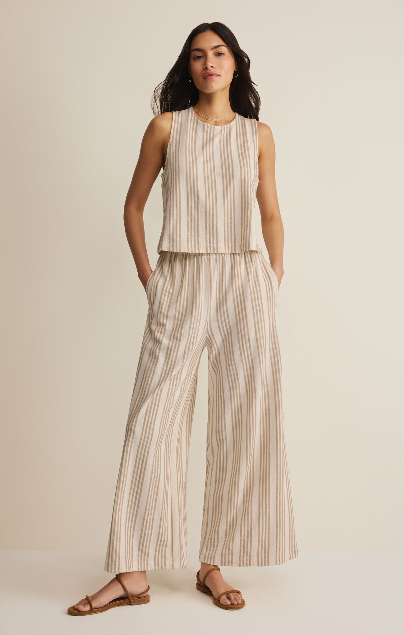 Scout Jersey Pant in Cloud Stripe