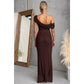 Chelsea Lace Maxi Dress in Chocolate