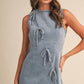 Kristen Ribbon Denim Dress