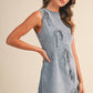 Kristen Ribbon Denim Dress