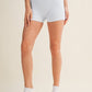 Gingham Print Contrast Binding Biker Shorts in Blue Gingham