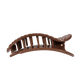 Large Brown Crocodile Flat Round Hair Clip