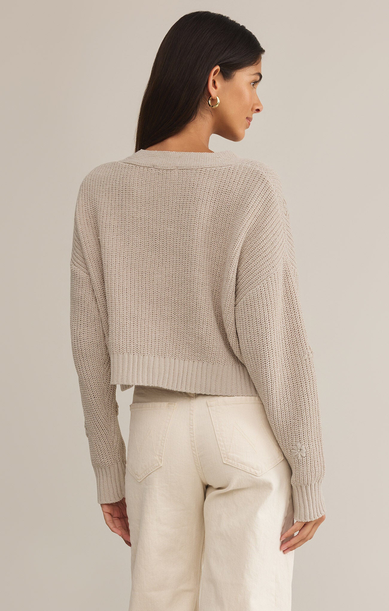 Fleur Cardigan in Parchment