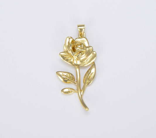 Rose Flower Charm