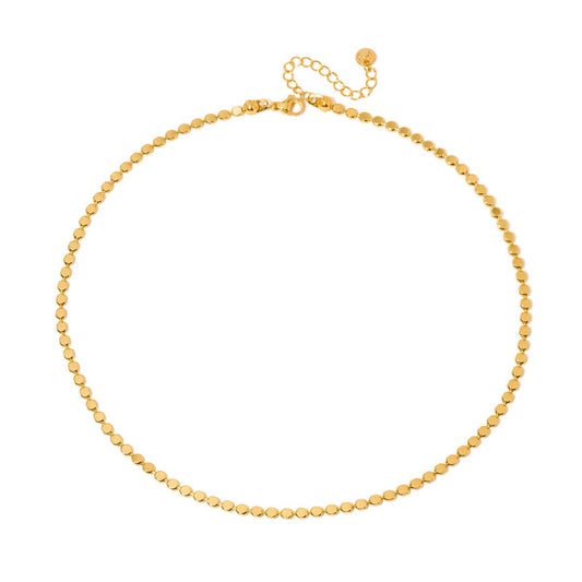 Dakota Disc Chain Necklace in Gold
