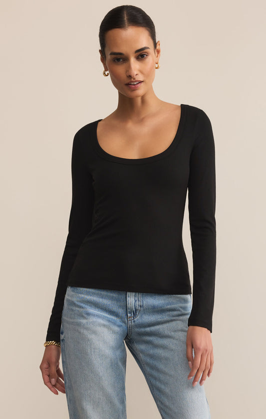 Willow Second Skin Scoop Neck Top