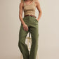 Josee Olive Twill Pants