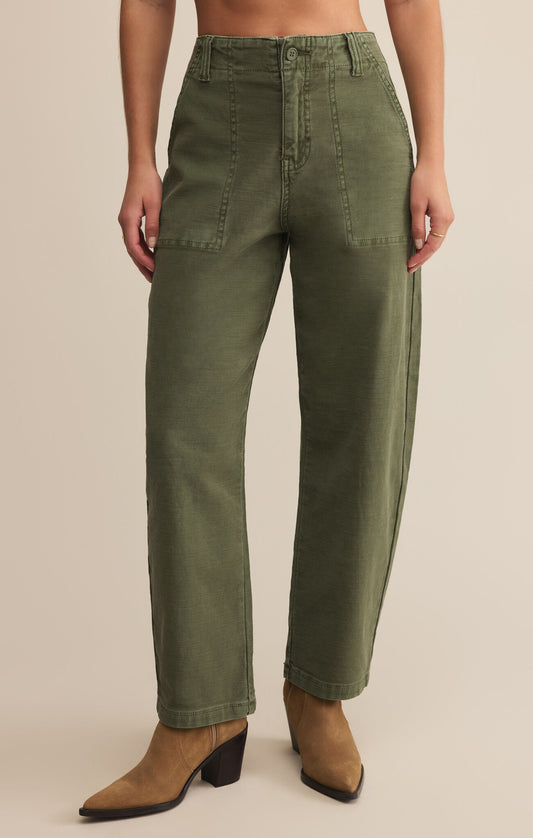 Josee Olive Twill Pants