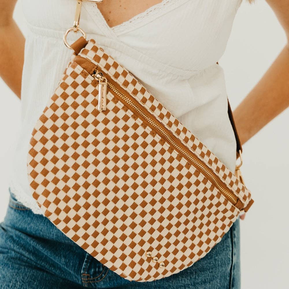 Westlyn Woven Bum Bag in Taupe