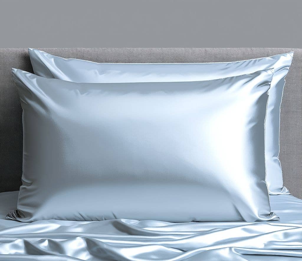 Lemon Lavender Silky Satin Standard Pillowcase
