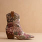 The Karina Mauve Tapestry Fall Bootie