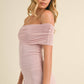 Taren Foldover Mini Ivory Dress with Lining