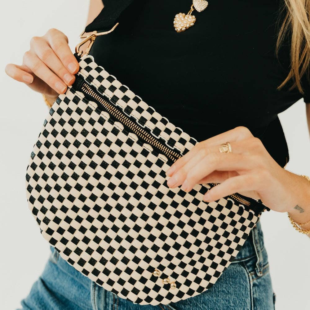 Westlyn Woven Bum Bag in Taupe