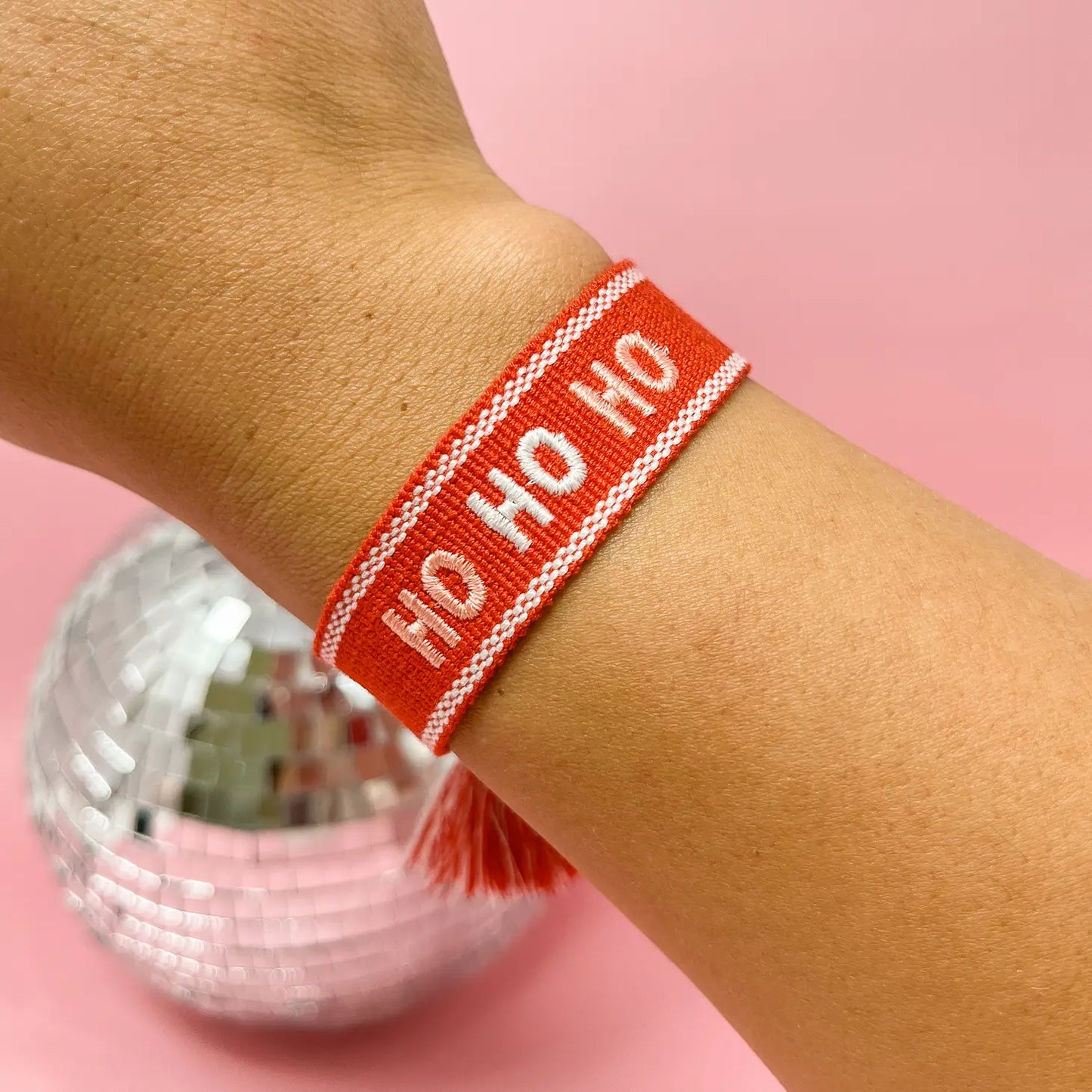 Ho Ho Ho Woven Bracelet