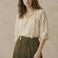 Afton Elastic Waist Maxi Skirt with Lace Trim in Olive