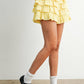 Tayler Layered Ruffled Eyelet Mini Skort in White