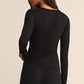 Black Second Skin Crew Long Sleeve