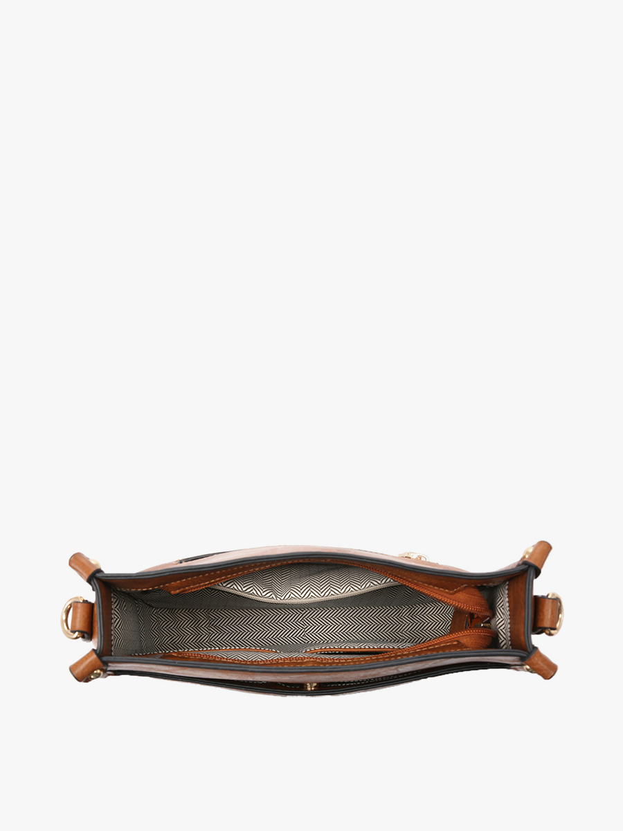 Brown Posie Crossbody w/ Removable Strap