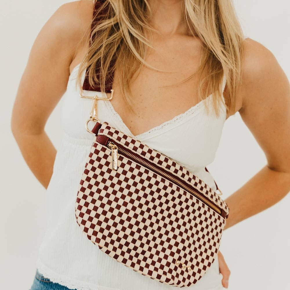 Westlyn Woven Bum Bag in Taupe