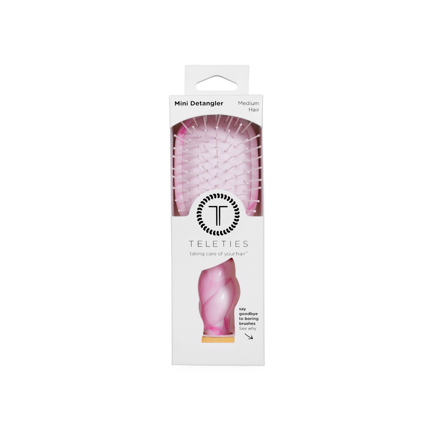 Mini Detangler Brush Medium in Pink