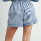 Courtney Gingham Red Shorts