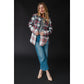 Selena Cream, Navy, Red & Green Plaid Flannel