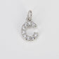 Silver Initial Charms A-Z