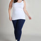 Zoey Plus Size Tank Top Jersey in White