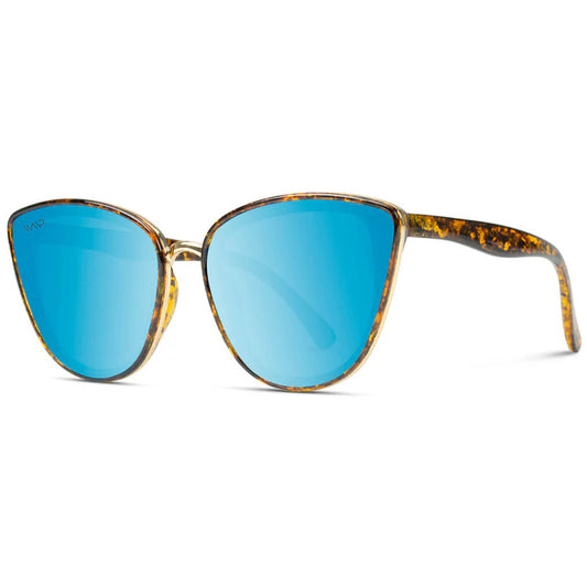 Aria Tortoise Frame Blue Mirror Lens Sunglasses