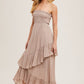 Alicia Smocked Strapless Tiered Dress