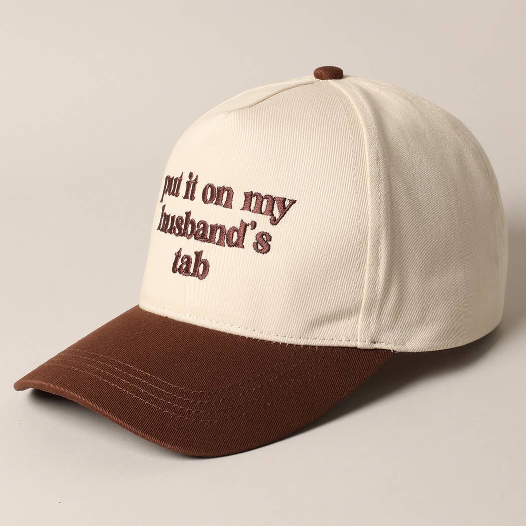 Put it on my husband's tab in Green