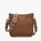 Brown Posie Crossbody w/ Removable Strap