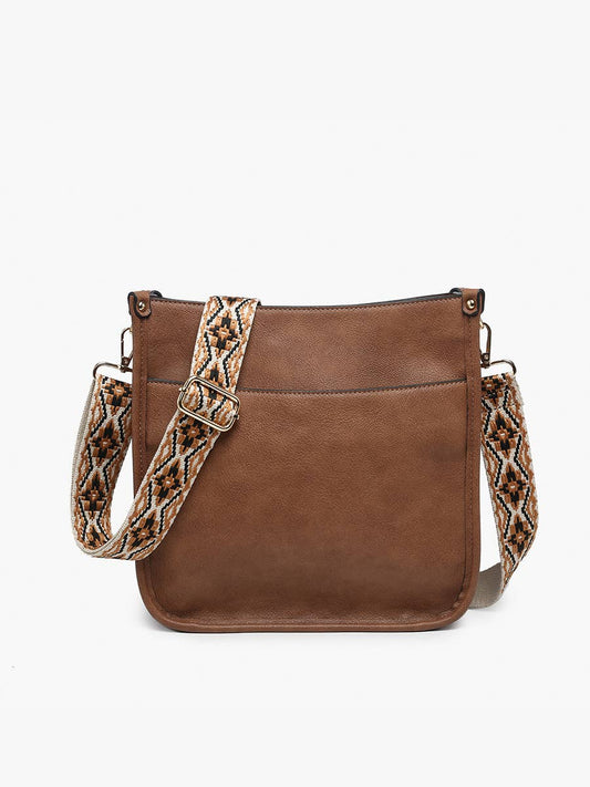 Brown Posie Crossbody w/ Removable Strap