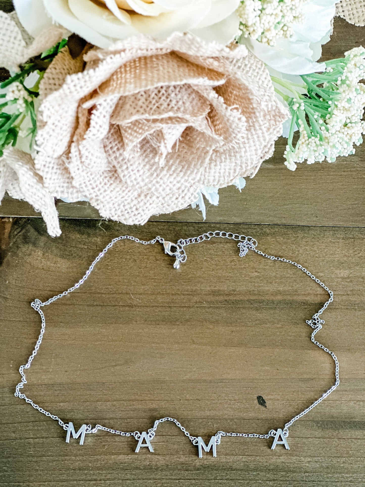 Mama Necklace in Silver