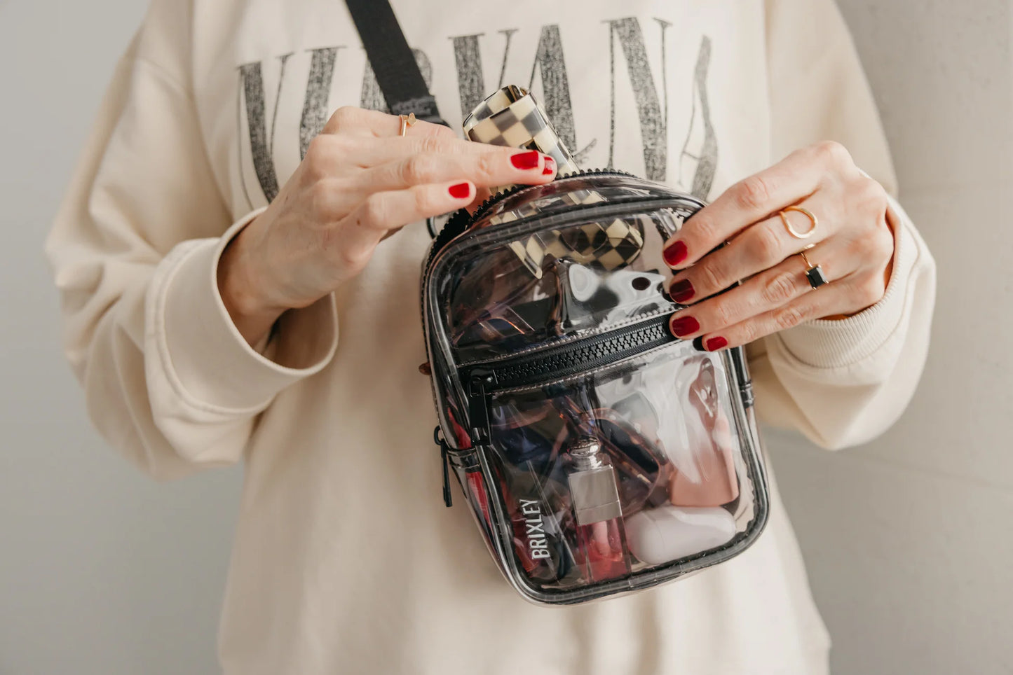 Black Clear Tint Crossbody Sling