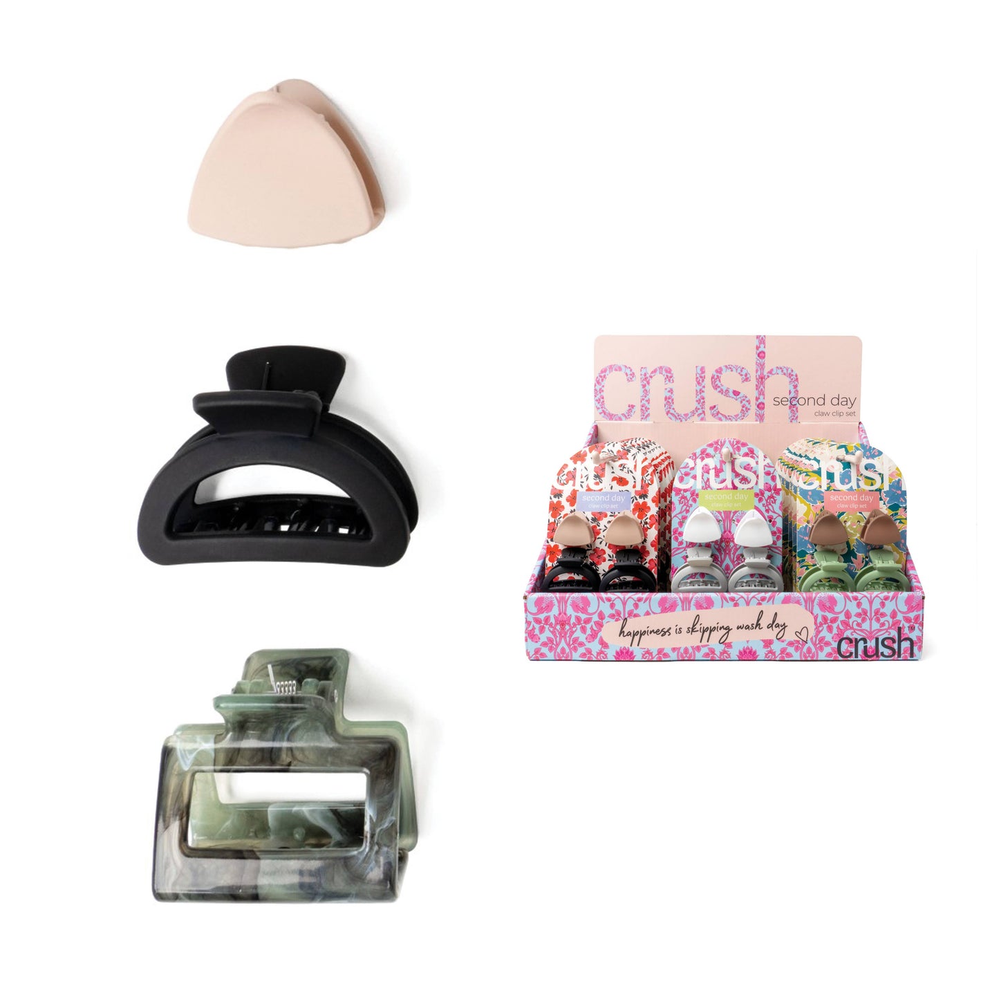 Crush Second Day Claw Clip Sets
