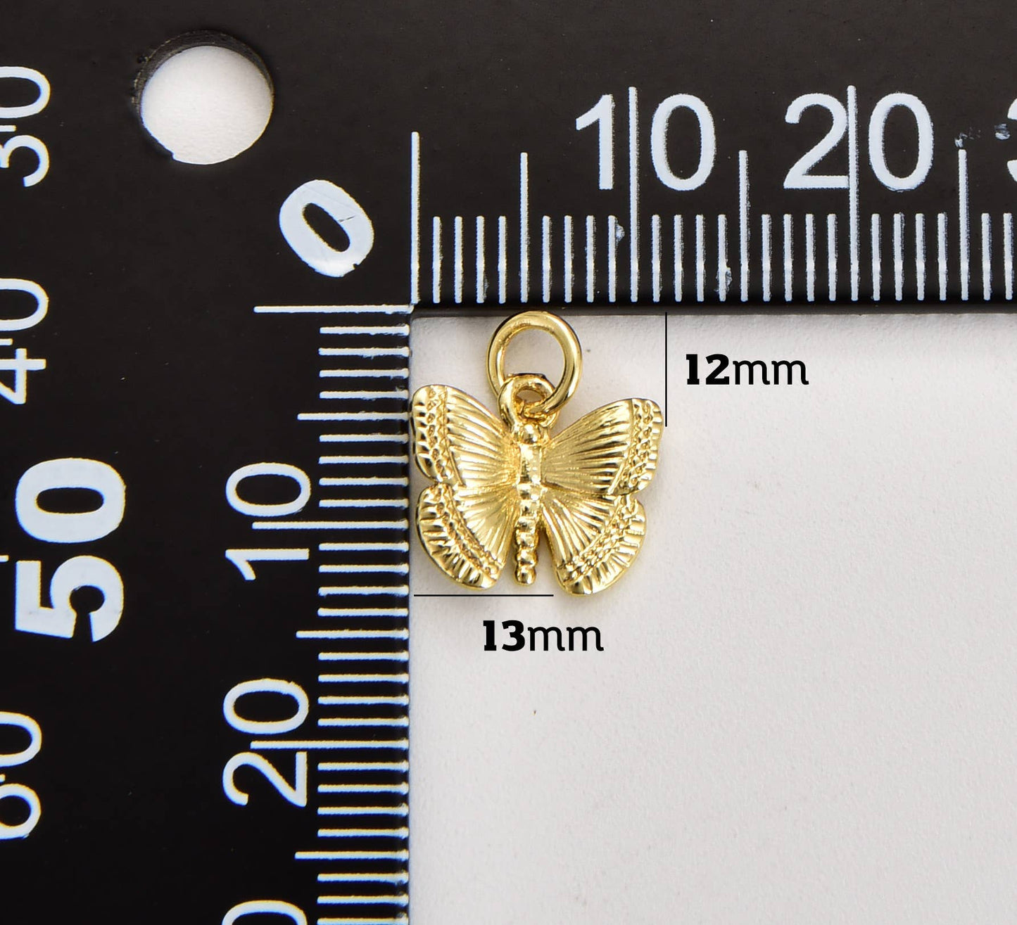 Gold Filled Butterfly Charm Pendant Small