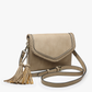 Sloane Flapover Crossbody in Parchment