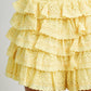 Tayler Layered Ruffled Eyelet Mini Skort in White