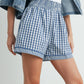 Courtney Gingham Red Shorts