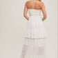 Alicia Smocked Strapless Tiered Dress