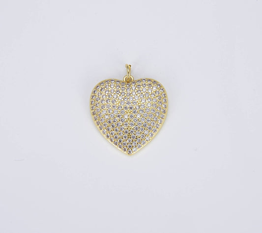Gold Filled Heart Charm Pendant