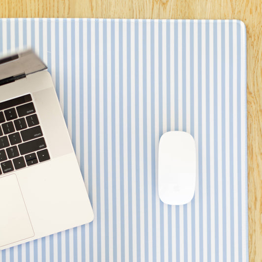 Blue Stripe Desk Pad