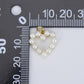 Dainty Heart Pearl Charm in Silver
